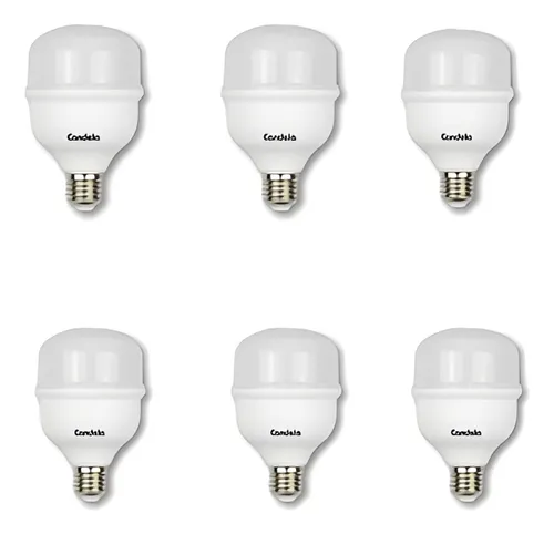 comprar Combo X6 Lampara Led High Power E27 40w Luz Fria 6500k