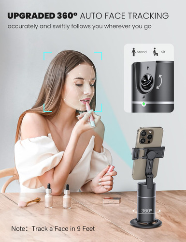 Auto Face Tracking TriPod Anxre 360 Rotation For Cell Phone