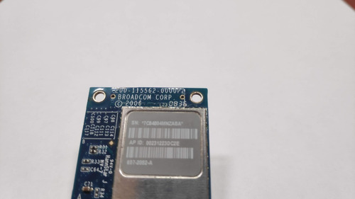 Imagen 3 de 5 de Tarjeta Wifi Apple Bcm94321mc Dual Band