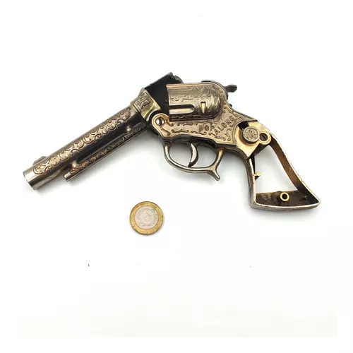 Revolver Metal Cowboy Años 50s Made In Usa - Juguete