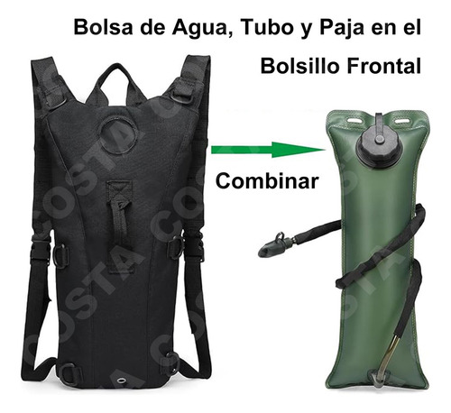 Distant Bolsa De Hidratacion 3 Litros Antimicrobiana Bolsa De Agua 2pc