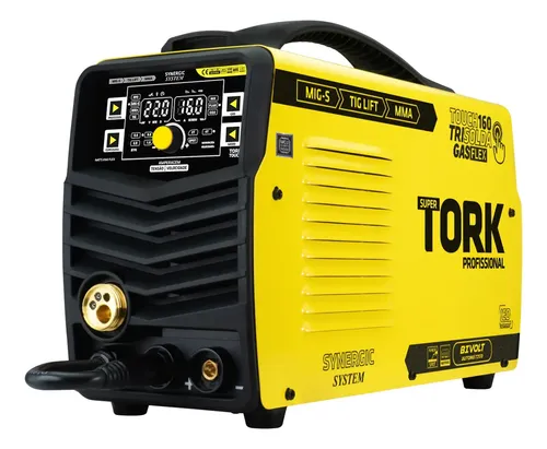Maquina Solda Inversora Mig Gás Flex 160a Tork 5kg Cor Amarelo