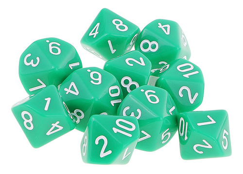 3x Juego De 10 Dados Acrílicos De 10 Caras D10 3x Juego De 10 Dados Acrílicos De 10 Caras D10