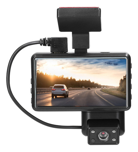 Dual Car Camera 1080p Hd Rotatable Dashcam