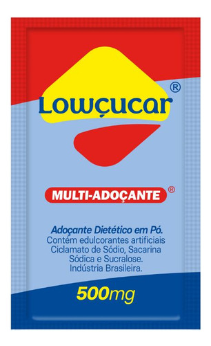 Adoçante Sachê Lowçucar Multi Plus Tradicional Caixa 1000un