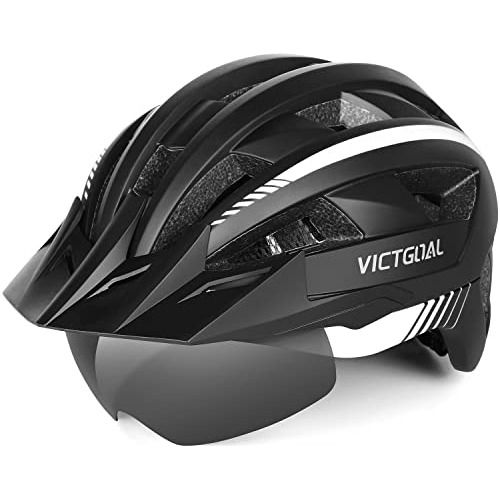 Victgoal Casco De Bicicleta Para Hombres Mujeres Con Lente