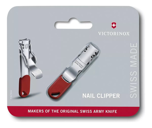 Rt Cortauñas Unisex Victorinox Con Agujero, Color Rojo,