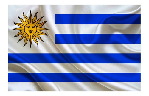 Bandera Uruguay 1.50x90cm Exterior Grande
