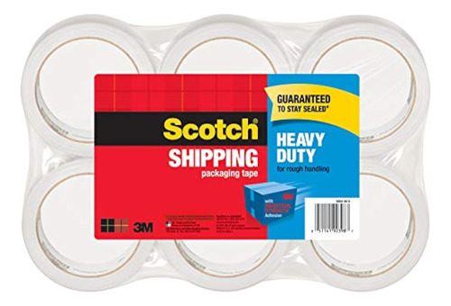 Scotch Heavy Duty Shipping Cinta De Embalaje 3 Núcleos 188 X