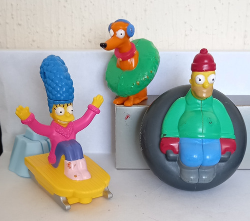 Los Simpson, Burger King, Invierno, Año 2012, Set De Muñecos