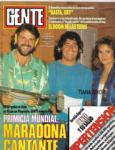 Gente N° 1104_18-9-1986: Pimpinela Y Diego Maradona