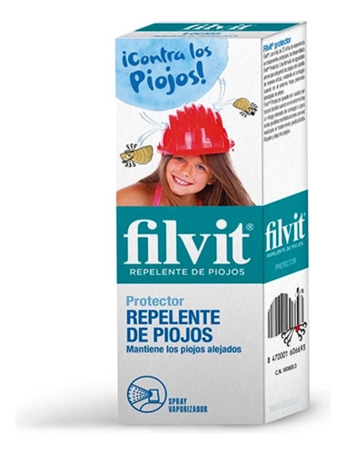 Repelente Spray Antipiojos Y Liendres Filvit 125ml