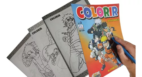 Revista de Colorir Naruto