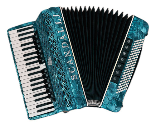 Acordeon Gaita Sanfona 120 Bx 4/5 De Voz Super 8 Azul-120/41