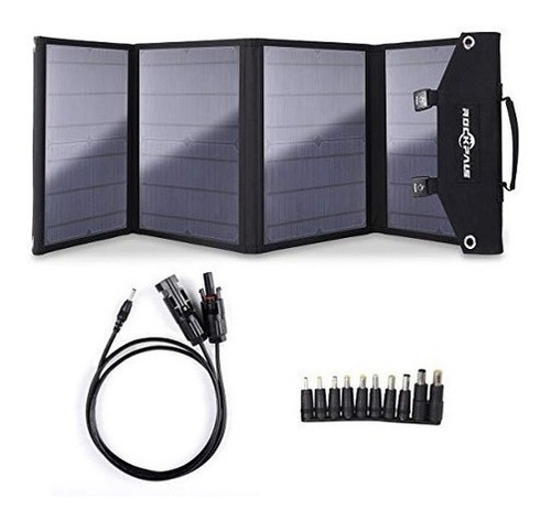 Rockpals Cargador De Panel Solar Plegable Para Suaoki Genera