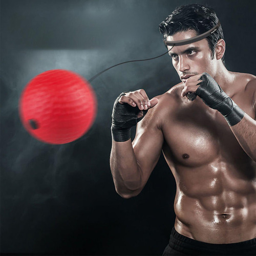 Pelota De Reflejo De Boxeo, Diadema, Práctica De Rojo