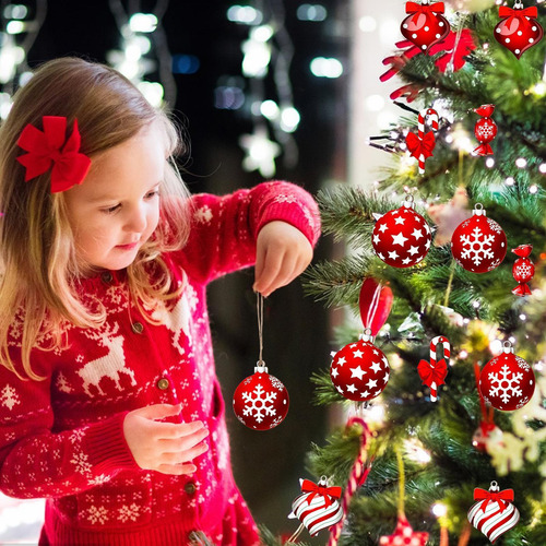 Adornos De Bolas De Caramelo Para Árbol De Navidad Adornos D