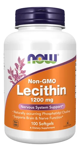 Supplement Now Lecitina 1200 Mg Con Fosfatidilcolina 100 S