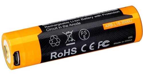 Bateria Recarregavel Fenix Arb-l18-3500u 18650 3500mah 3.6v