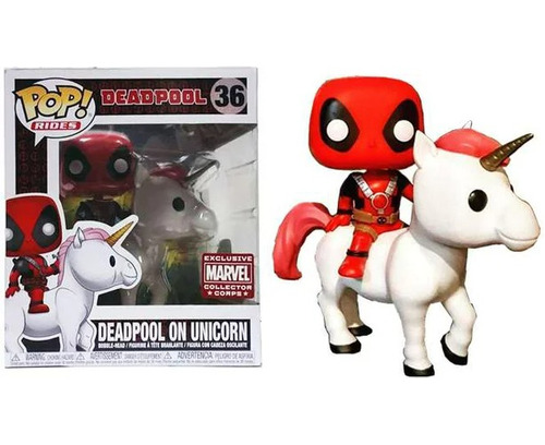 Funko Pop Marvel Deadpool En Unicornio Collector Box 6 