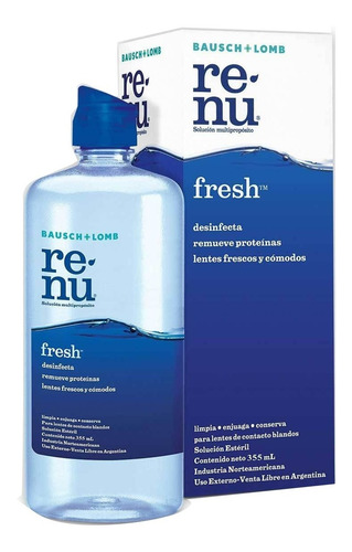 Imagen 2 de 7 de Renu Fresh Solución Multiproposito X 120ml X 4 Unidades