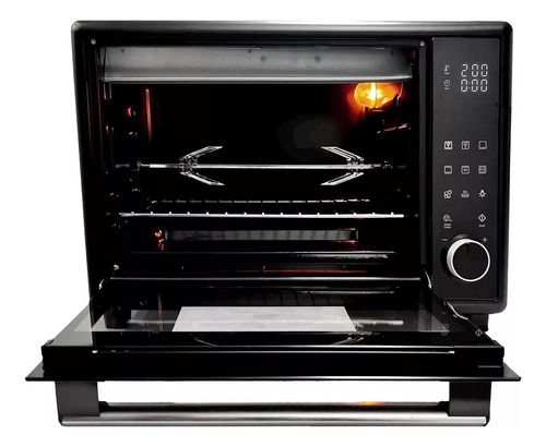 Horno Eléctrico Aiwa 32l Antiadherente Modo Asador Aw-ok32