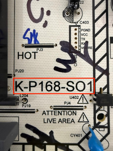 Tarjeta Fuente Daewoo Daw50ur K-p168-so1 (Usado)