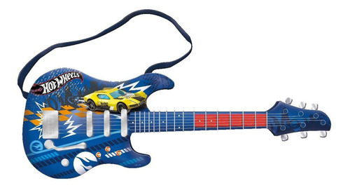 Guitarra Infantil Musical Hot Wheels Com Sons De Verdade Fun