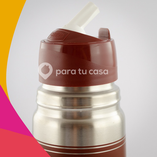 Termo Lumilagro Luminox Color De Acero Inoxidable 1lt