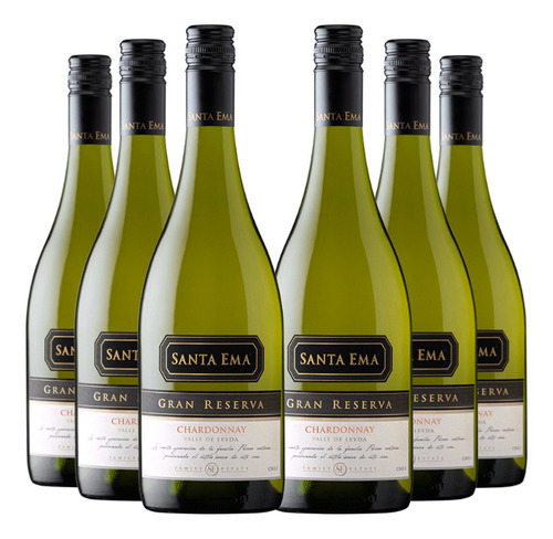 6 Vinos Santa Ema Gran Reserva Chardonnay