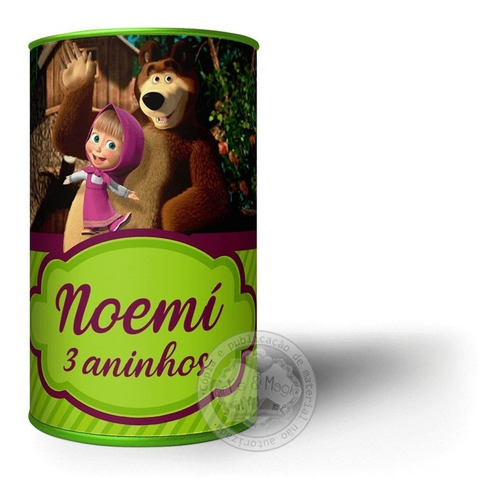 Imagem 3 de 4 de 20 Cofrinhos Personalizados A Masha E O Urso