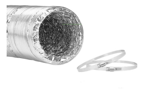 Imagen 2 de 4 de Ducto De Aire Para Extractores E Inyectores Expandible 8''