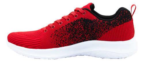 Tenis Charly® Walking Relax Para Hombre Color Rojo Textil