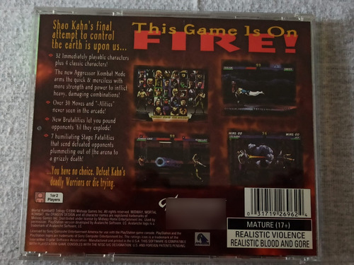 Mortal Kombat Trilogy Ps1 Playstation Original Físico (Usado)