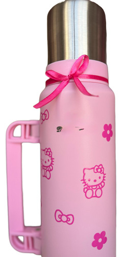 Termo Acero Inoxidable Hello Kitty Pico Cebador Rosa