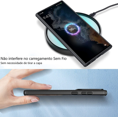 Imagem 7 de 7 de Capa Case Anti Impacto Nillkin Camshield P Galaxy S22 Ultra