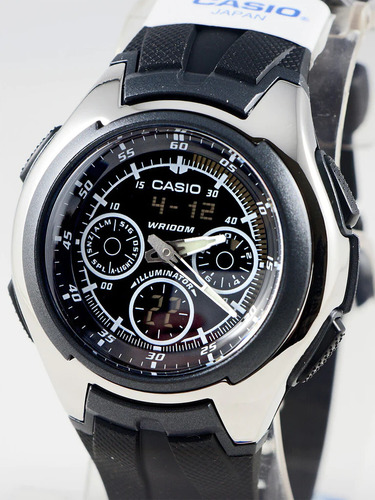 Reloj Analogico Digital Casio Aq-163w - 1b1vdf 100 Metros