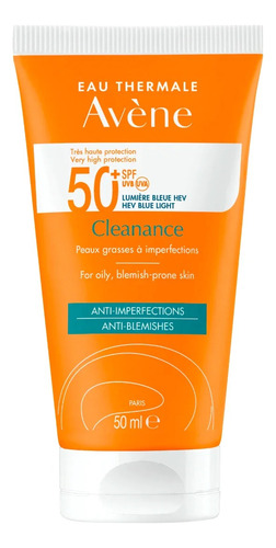 Avene Protector Solar Spf 50+ Cleanance Antiacné