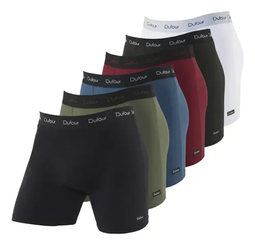 Pack Boxer Dufour Hombre X6 Algodón Y Lycra 12058