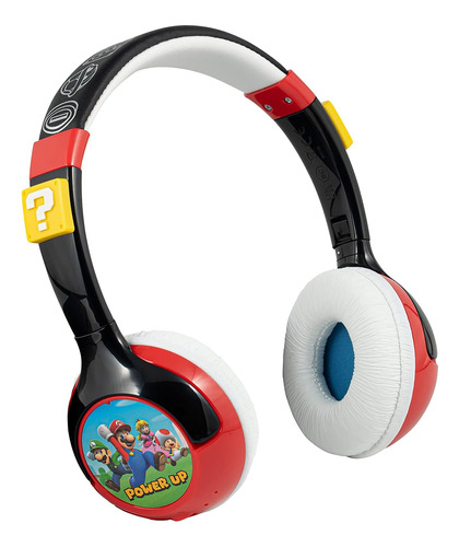 Ekids Super Mario Kids Auriculares Bluetooth, Auriculares La