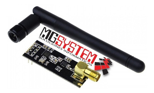 Imagen 3 de 7 de Mgsystem Nrf24l01 Amplificador Antena Largo Alcance 1100m