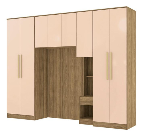Quarto Modular Kappesberg Adapt Macadâmia 6 Pçs 292cm