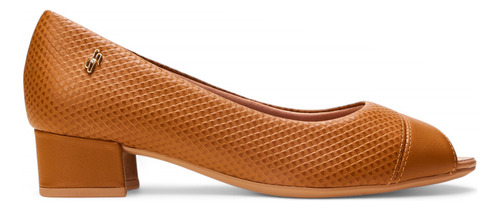 Scarpin Casual Femi Peep Toe Aa2708 Com Calce Fácil Usaflex