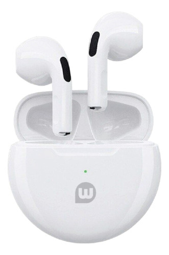 Auricular Inalámbrico Wollow Nox Pro Color Blanco