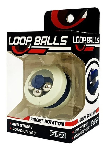 Imagen 1 de 5 de Loop Balls Ditoys Juego Anti Stress Giro 360
