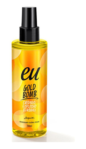 Colônia Splash Eu Gold Bomb 200ml - Jequiti