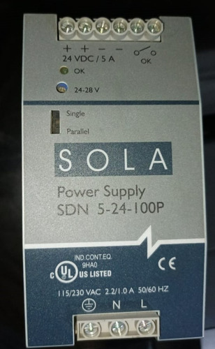 Fuente De Voltaje Sola Power Supply Sdn 5-24-100p