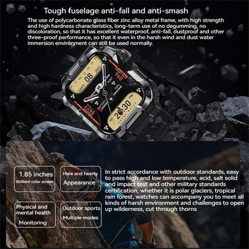* Reloj Inteligente Hombre Smart Watch Mk66 Bluetooth Call