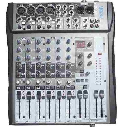 Imagen 5 de 10 de Mixer Moon Mc806 Consola 8 Canales Efectos Ecualizador Dj