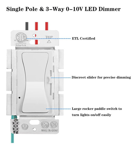 Pacote 2interruptor Dimmer Led 0-10v Para Luzes